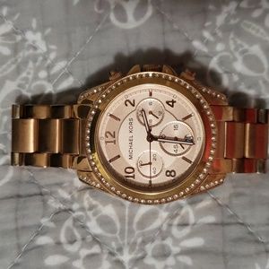Women's rose gold Michael kors watch